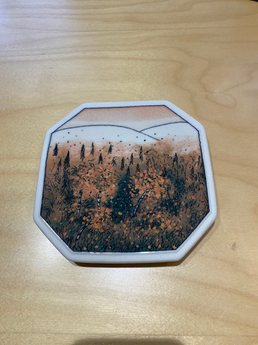 Arabia, Heljä Liukko-Sundström, seinälautanen, Finnair, Autumn, Ruska