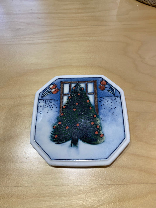 Arabia, Heljä Liukko-Sundström, seinälautanen, Finnair, Christmas