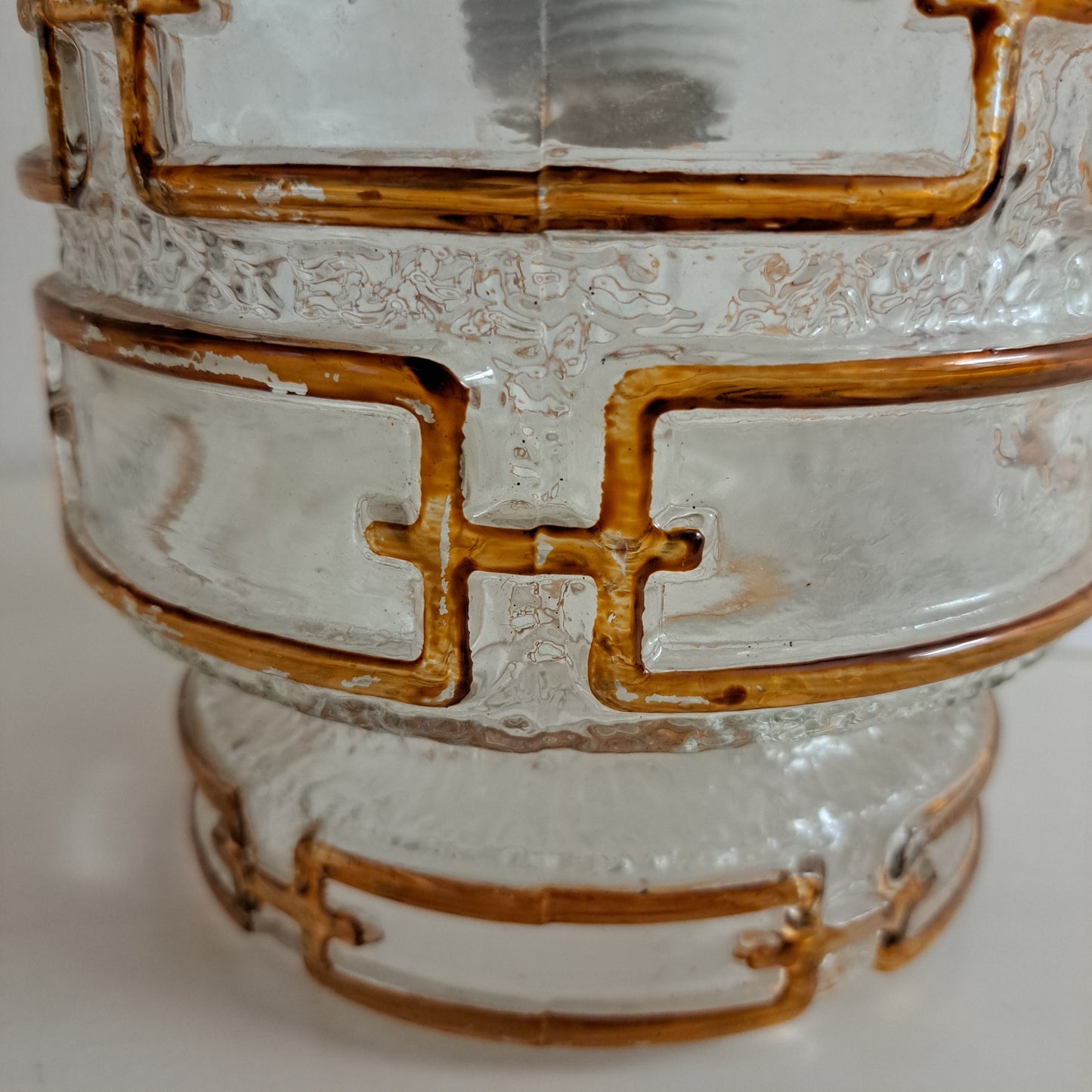 Vintage, lasinen riippuvalaisin