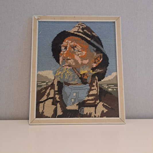 Vintage "The Fischerman" kanavatyö