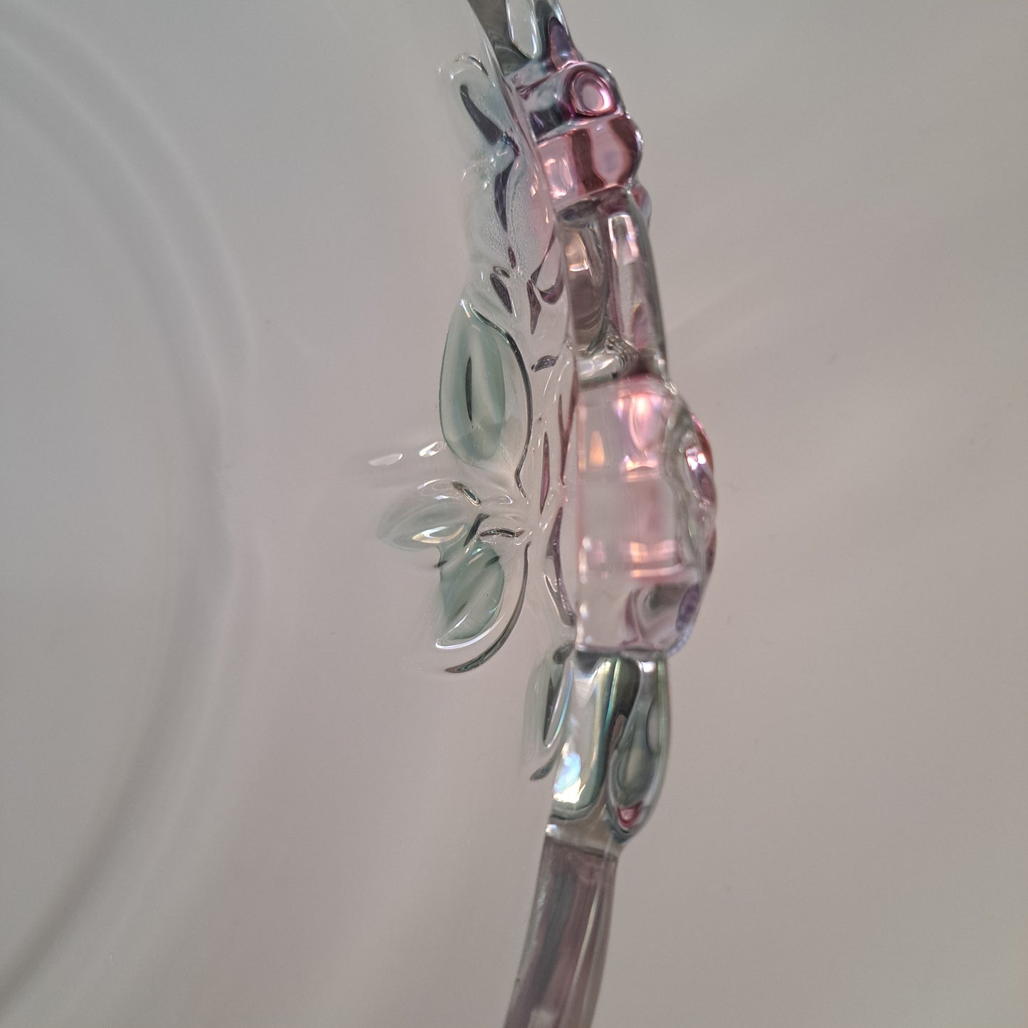 Mikasa Walther Glass, "Dusty Rose" tarjoilulautanen