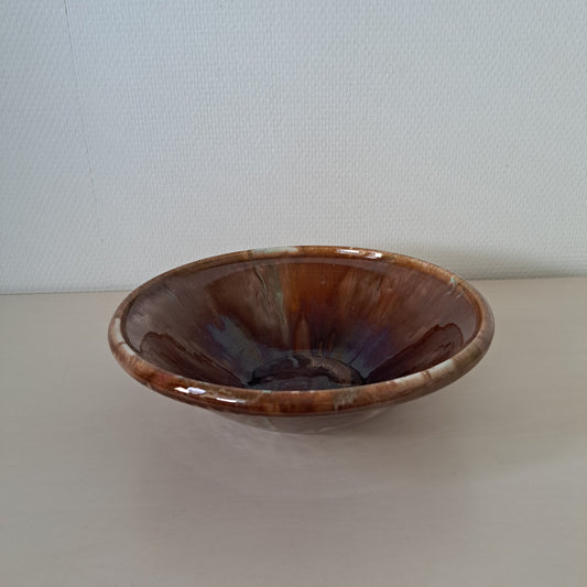 Kupittaan savi, kulho, ruskea