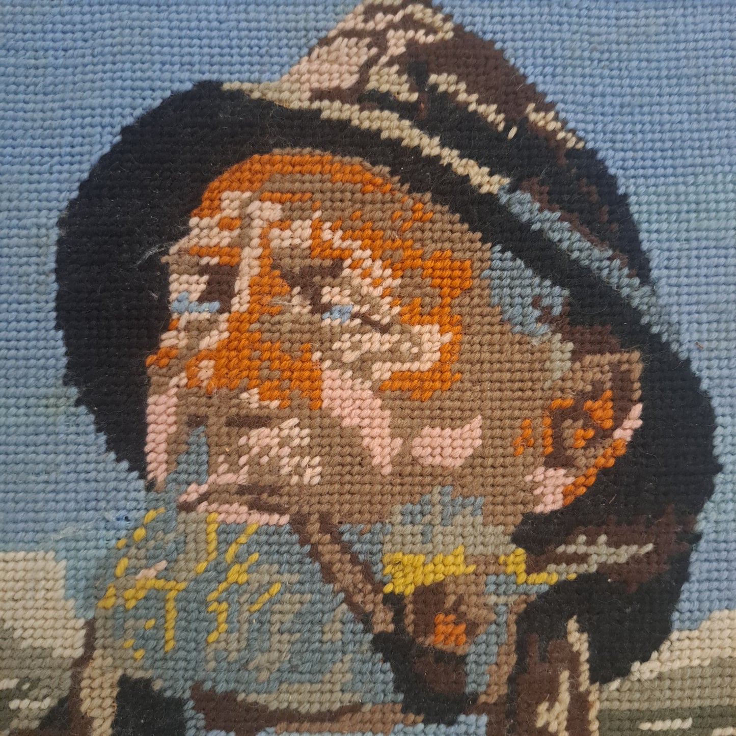 Vintage "The Fischerman" kanavatyö