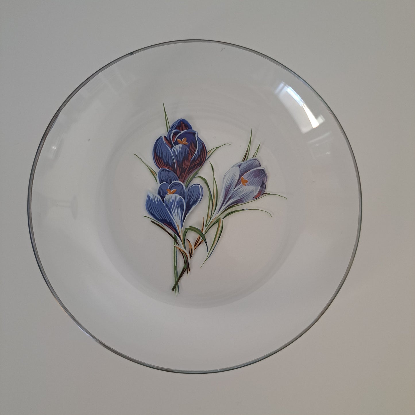Vintage lasilautaset, 5 kpl