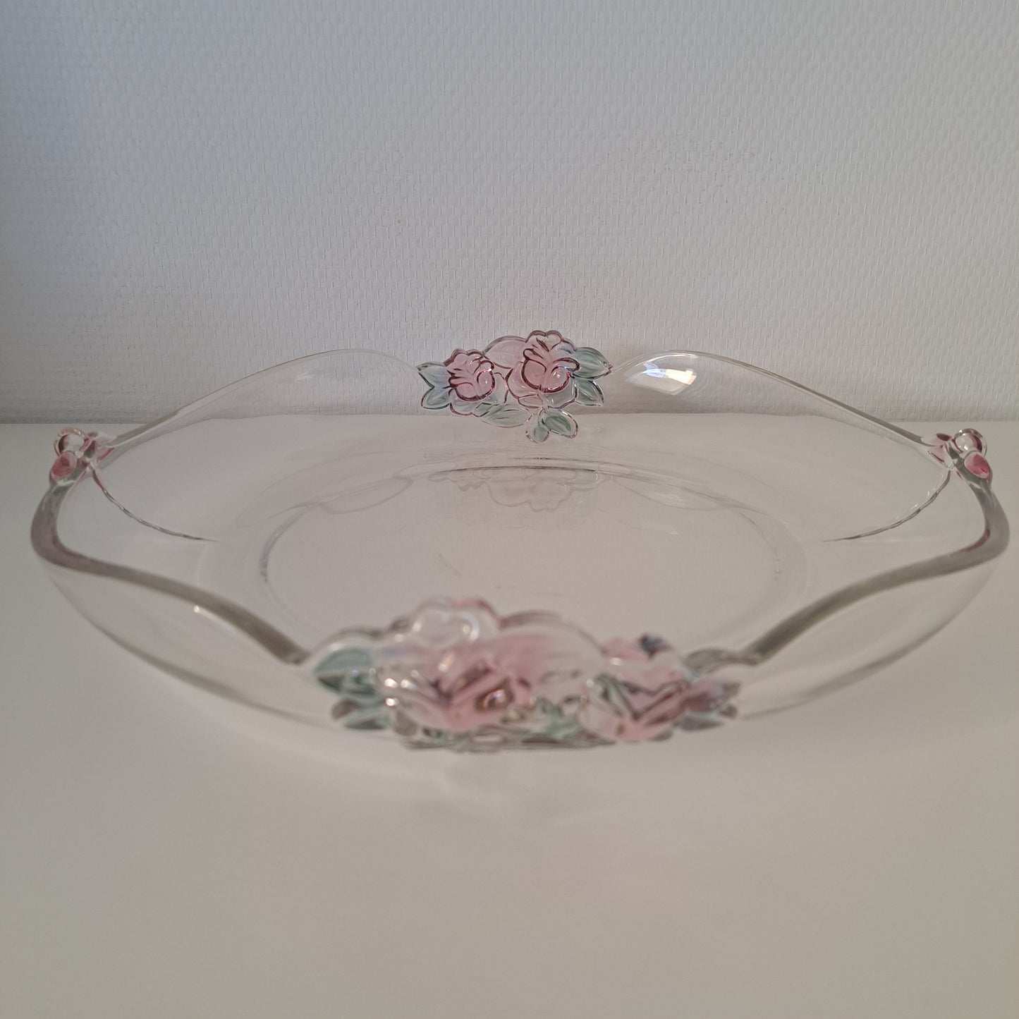 Mikasa Walther Glass, "Dusty Rose" tarjoilulautanen