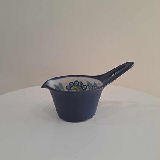 Vintage, sininen kastikekulho, S