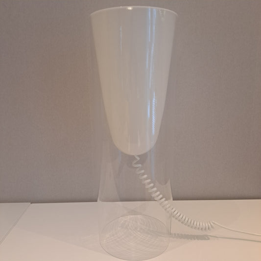 Kartell, Toobe pöytävalaisin, kirkas/valkoinen