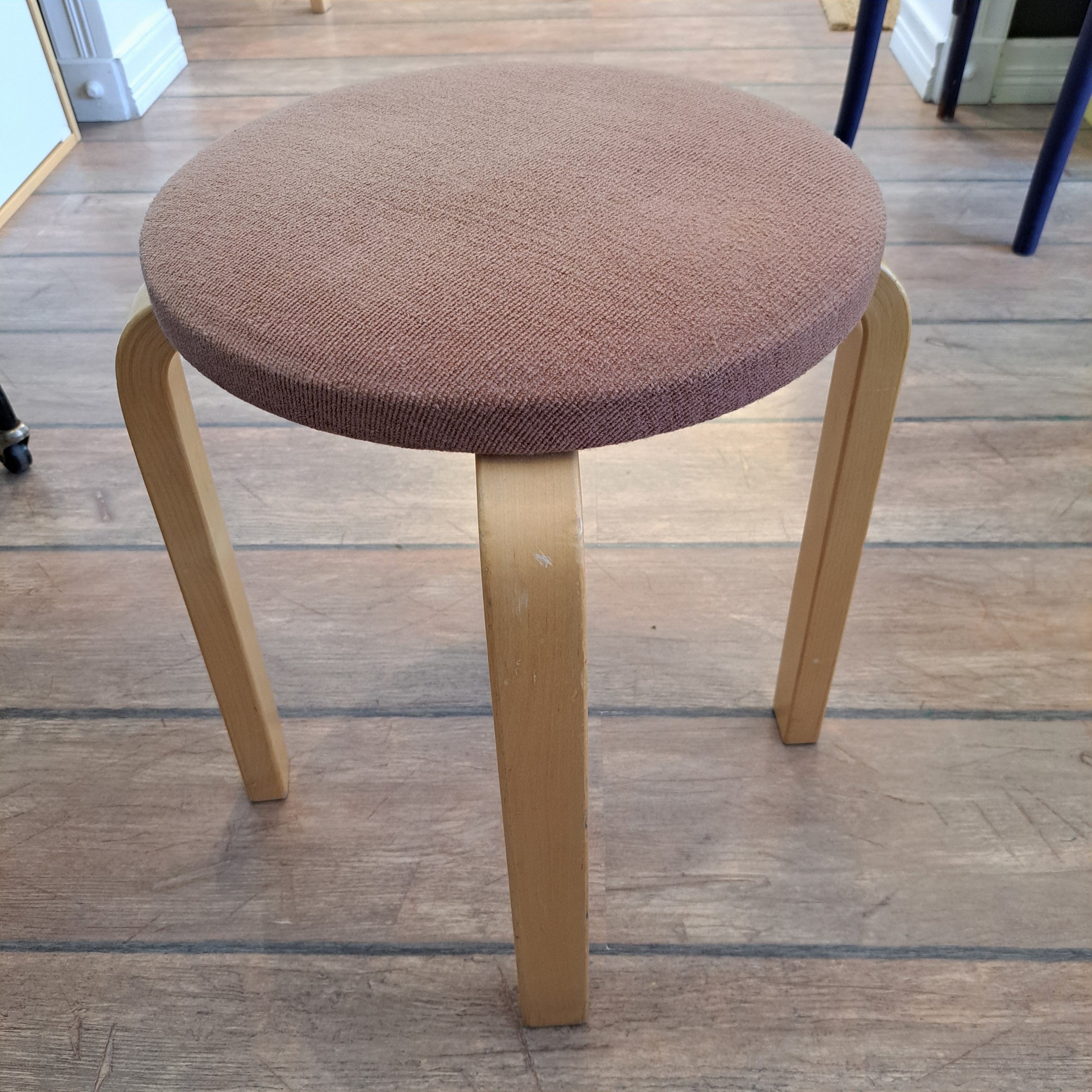 Artek, stool E60, reddish tone