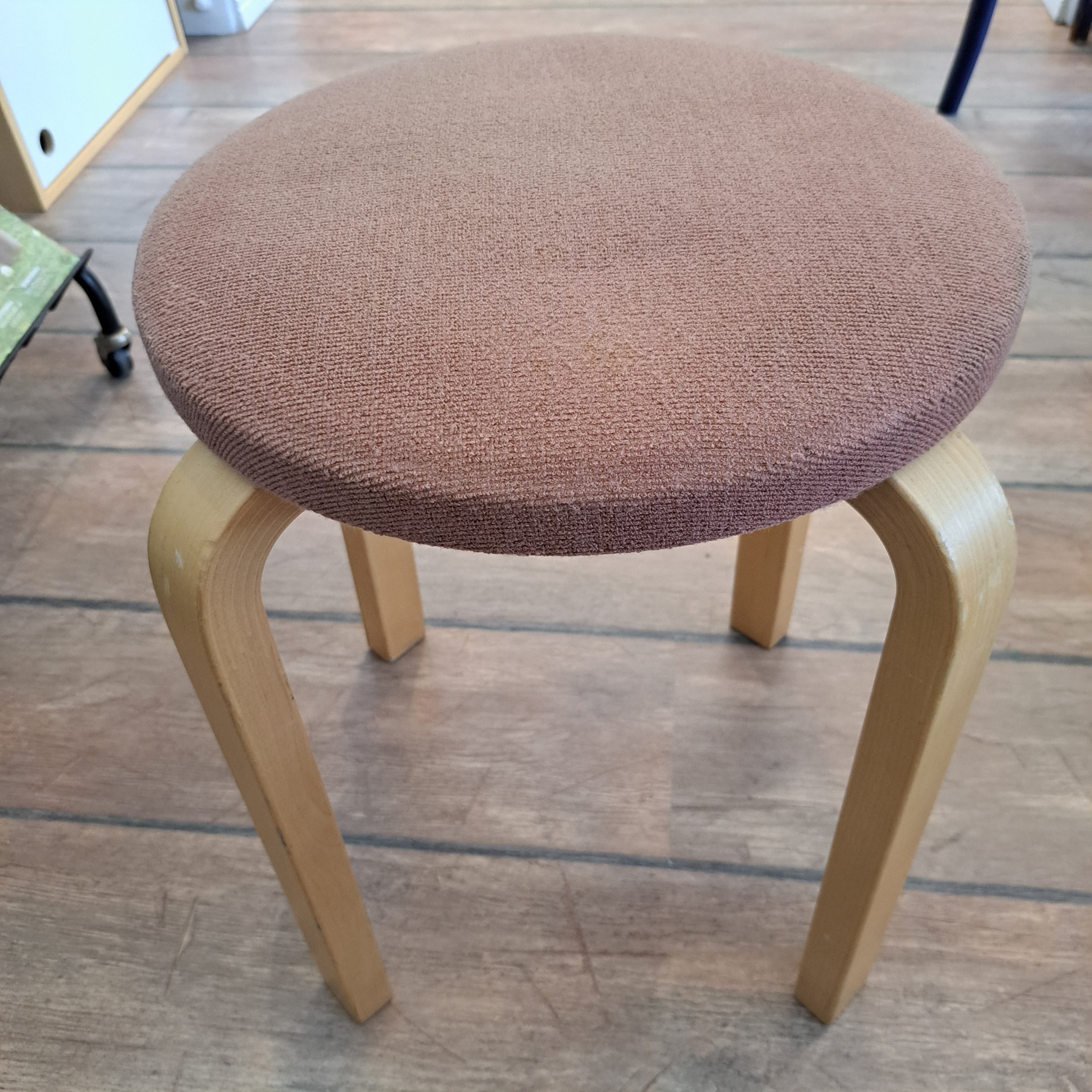 Artek, stool E60, reddish tone