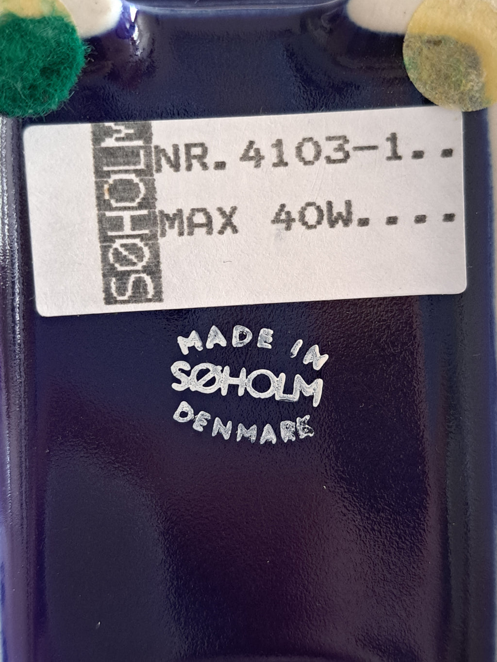 Søholm sininen pöytävalaisin