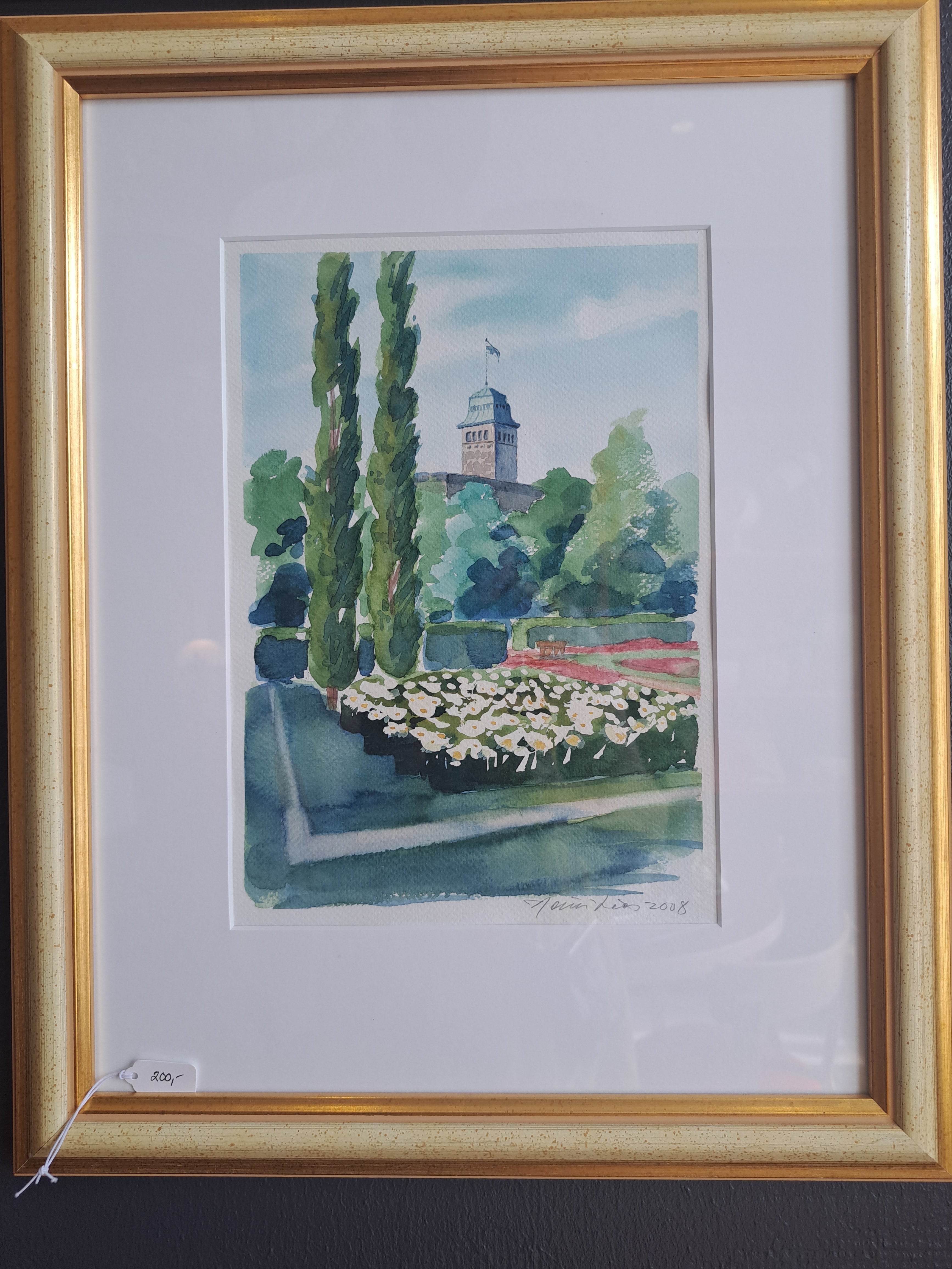 Heini Lies – Kultaranta, Naantali – akvarelli