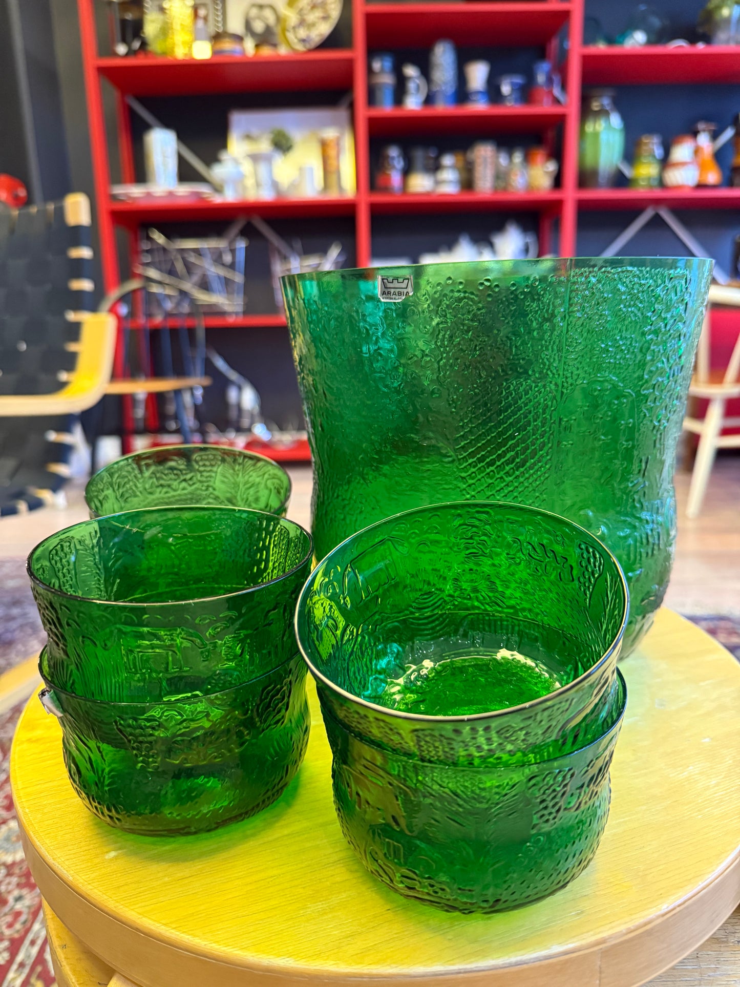 Nuutajärven lasi, Fauna iso malja ja jälkiruokakulhot