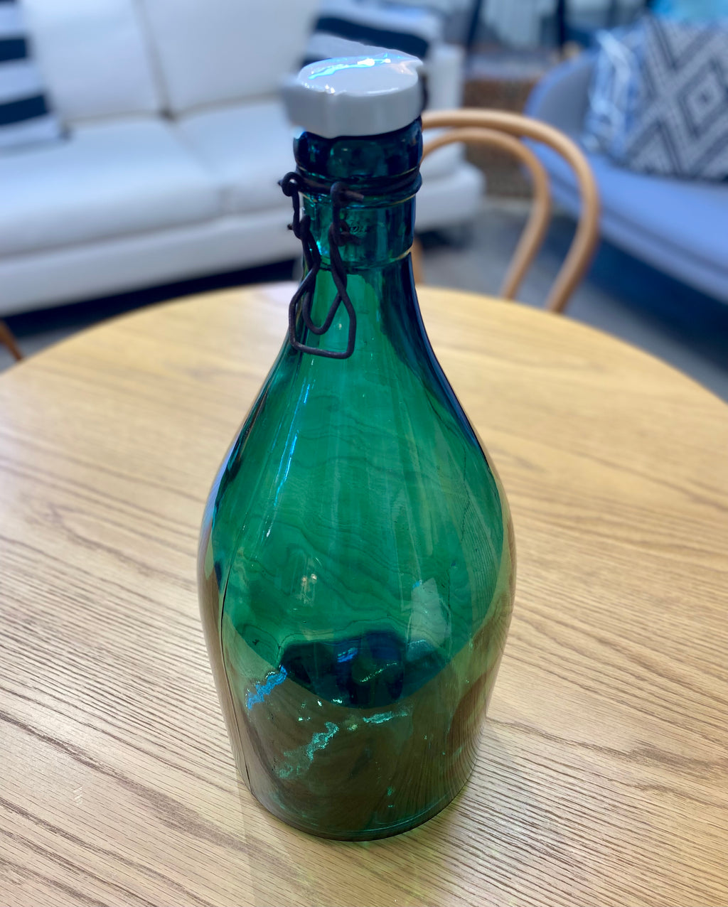 Glass bottle, green