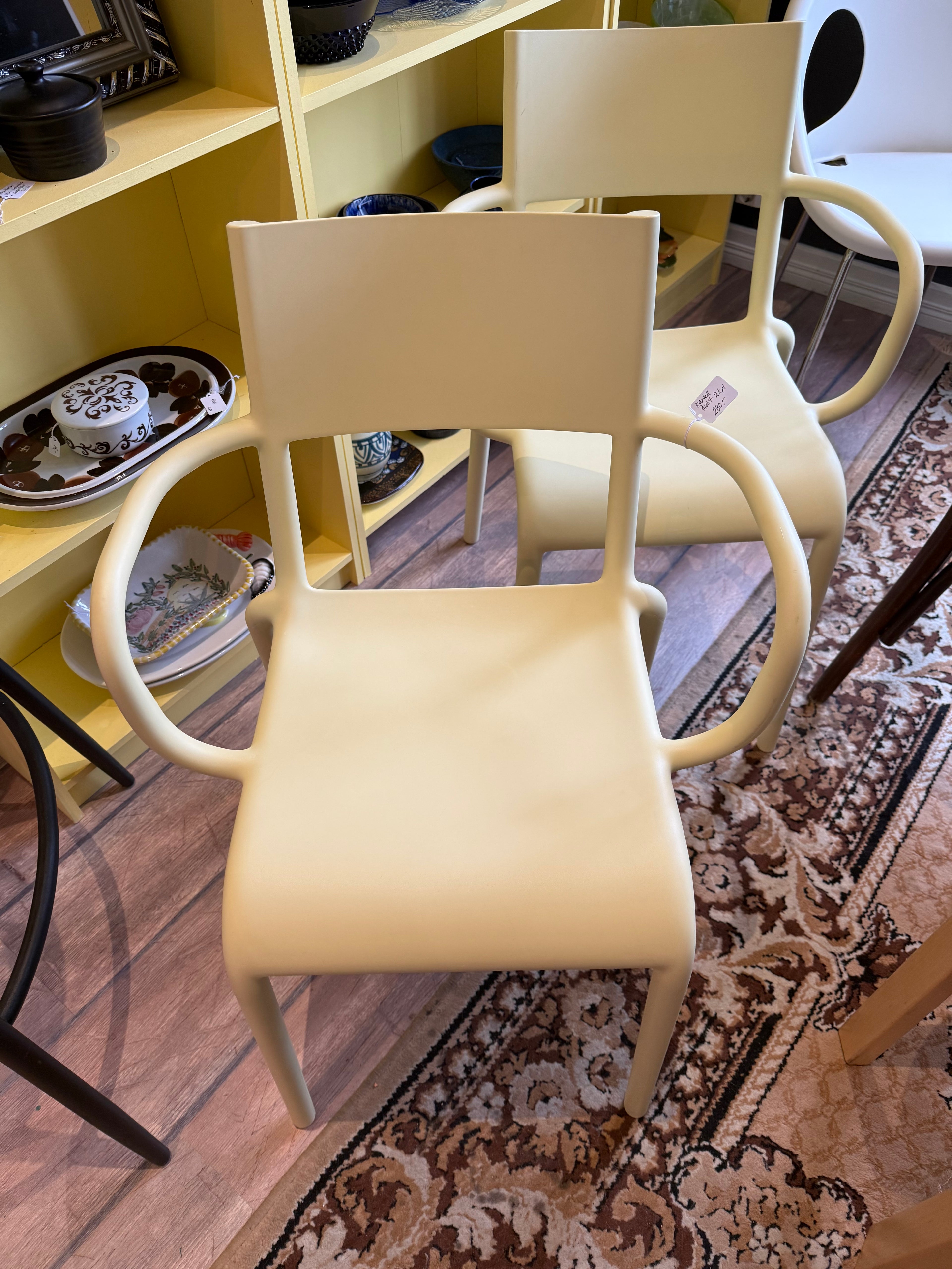 Kartell Generic A tuoli, pastellikeltainen 2kpl