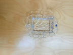 Orrefors, glass butter dish