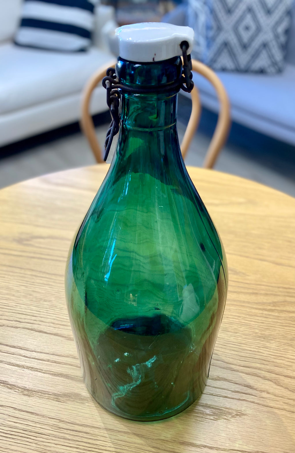 Glass bottle, green
