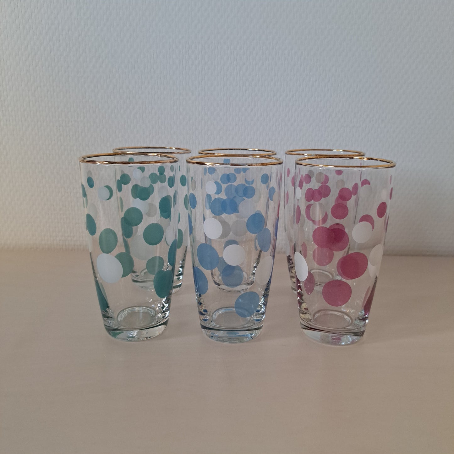 Vintage juomalasit, 6kpl