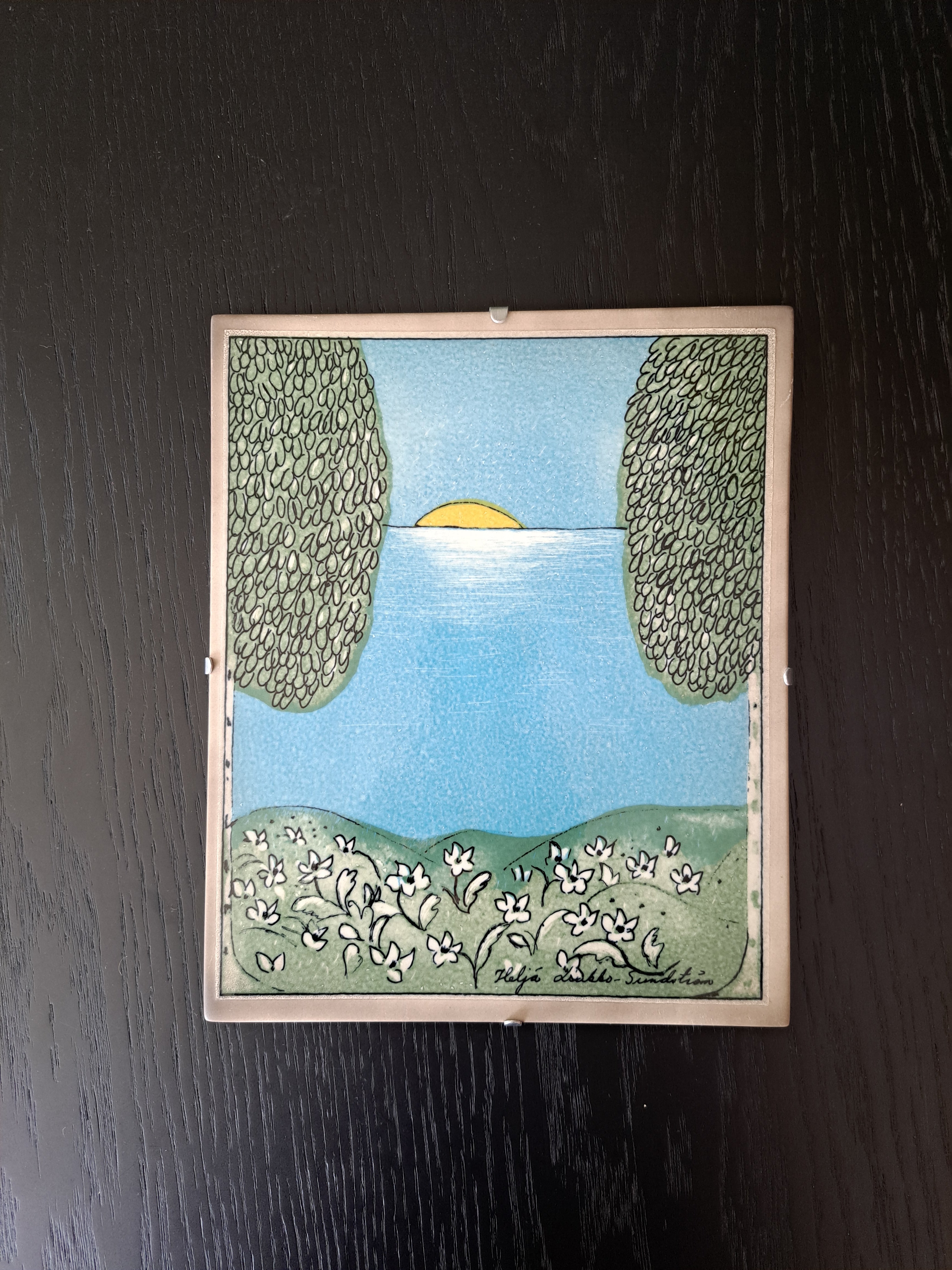 Arabia Heljä Liukko-Sundström – Kevät, seinälaatta