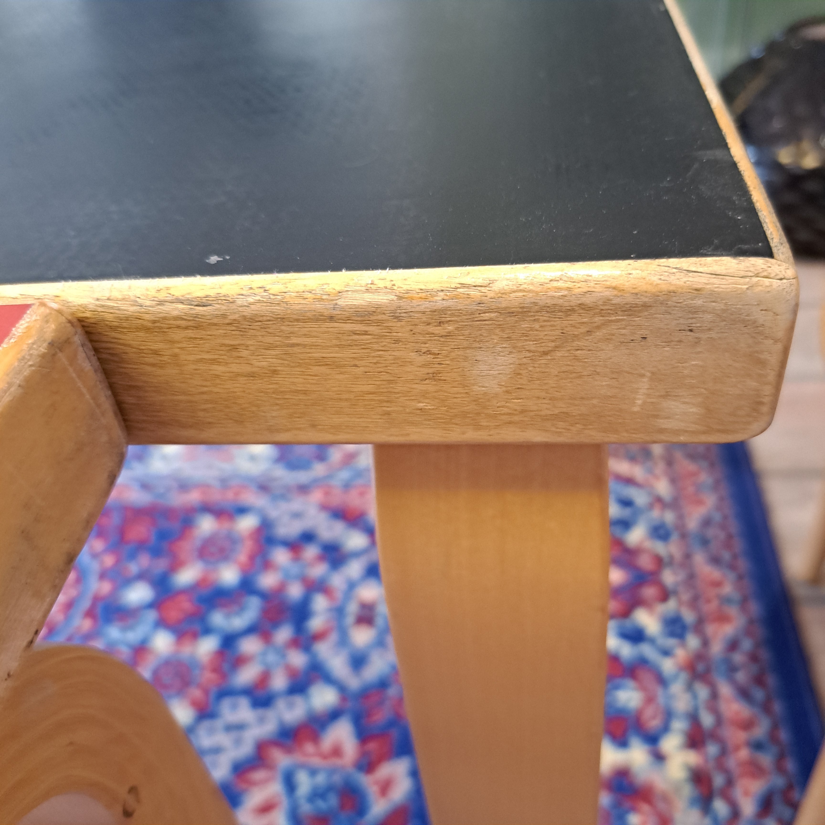 Artek, Aalto table 81B, black linoleum