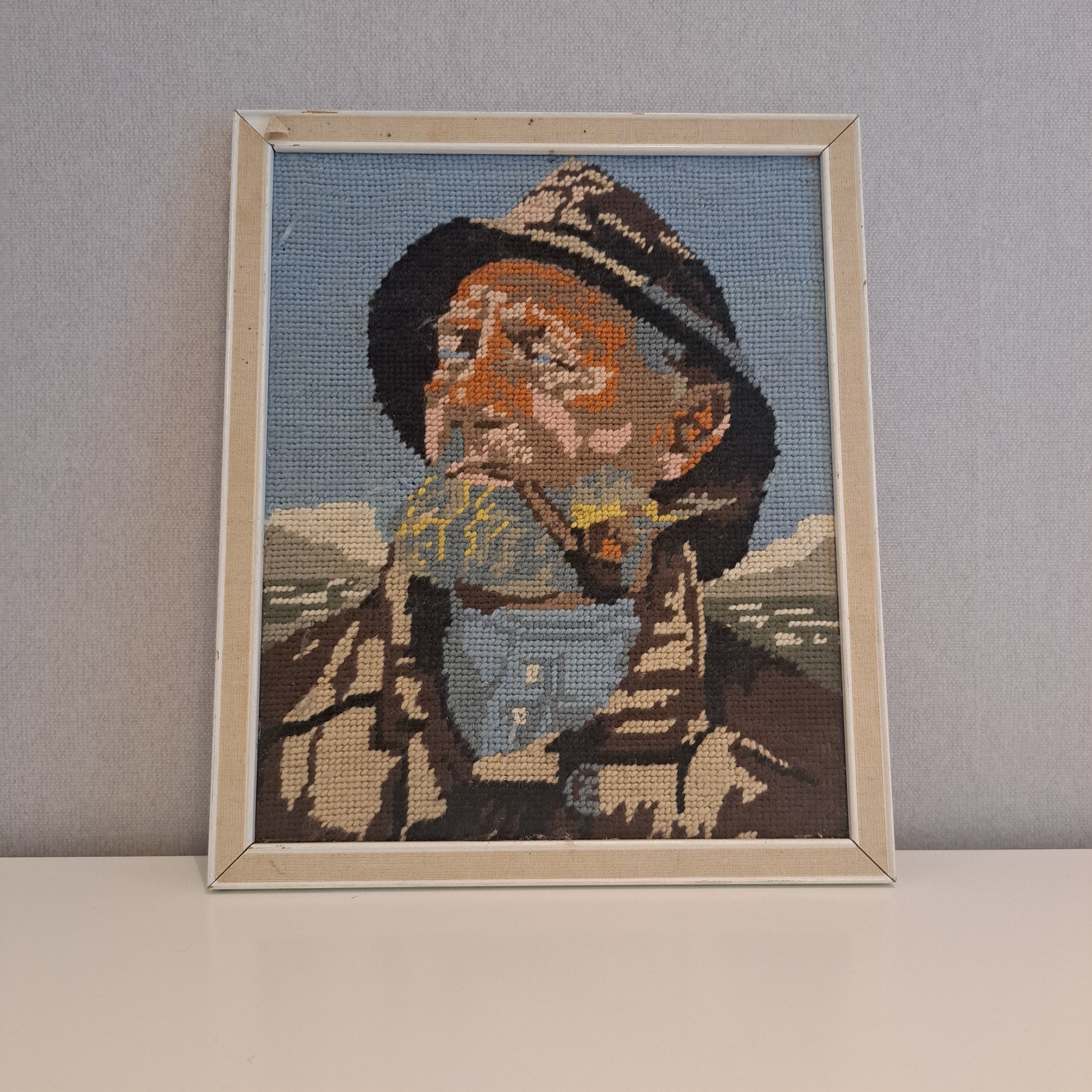 Vintage "The Fischerman" kanavatyö