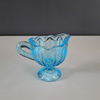 Nuutajärvi, sugar bowl and creamer, turquoise