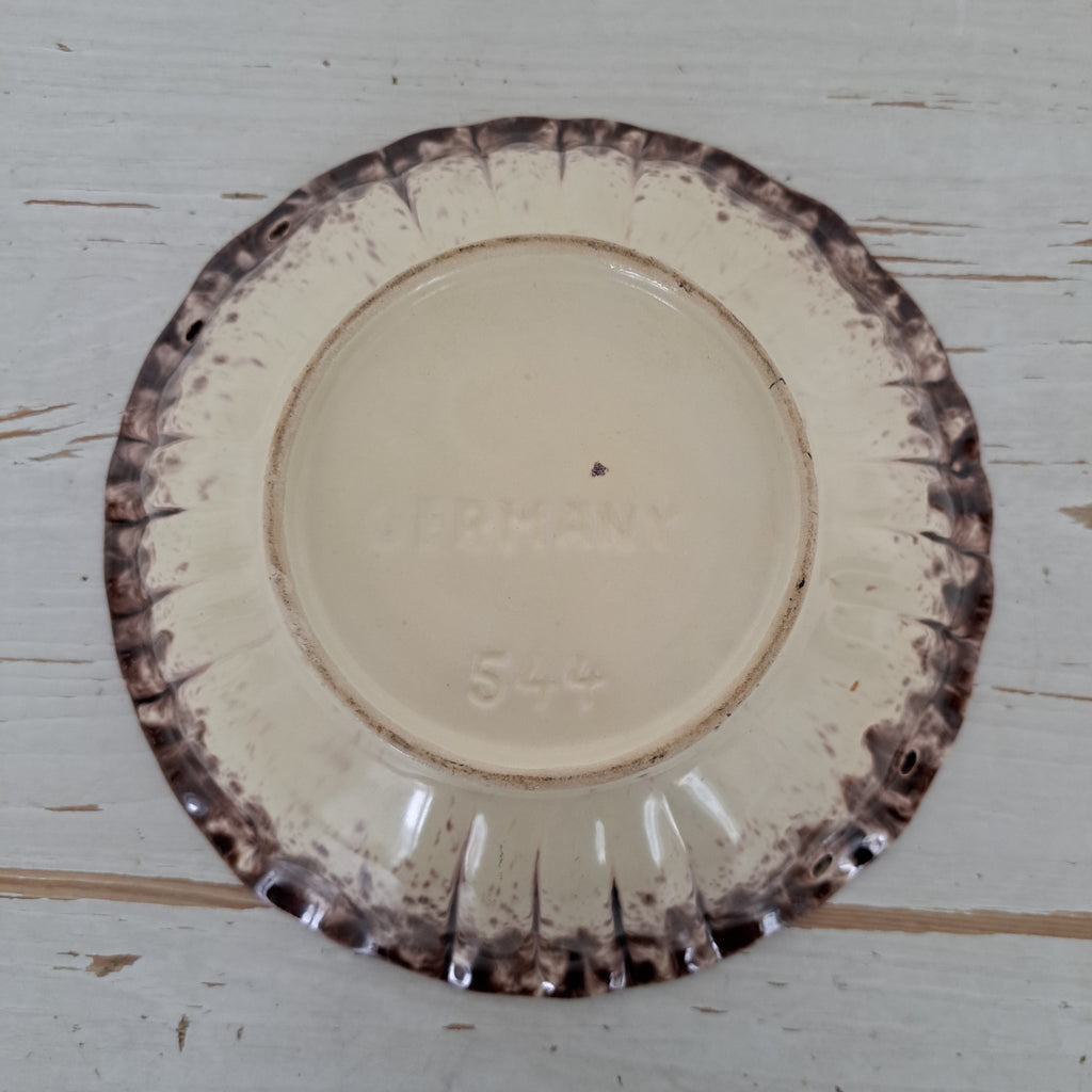 Jasba keramik, vintage hedelmäkulho, M