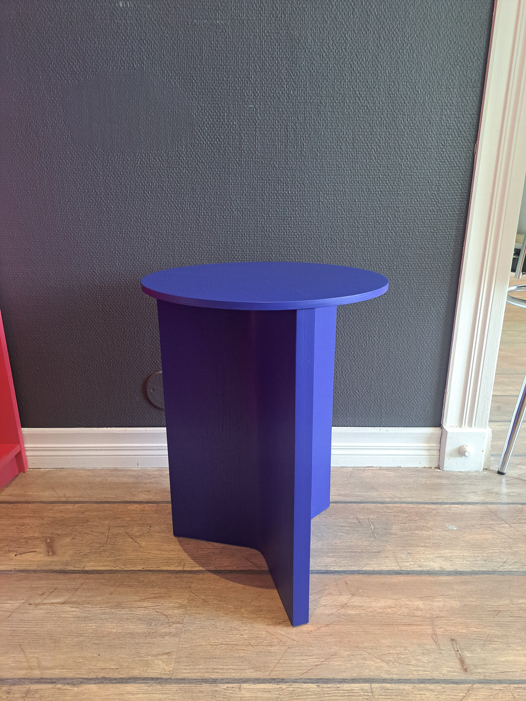 HAY Slit Table Wood -sivu- ja sohvapöytä, sininen