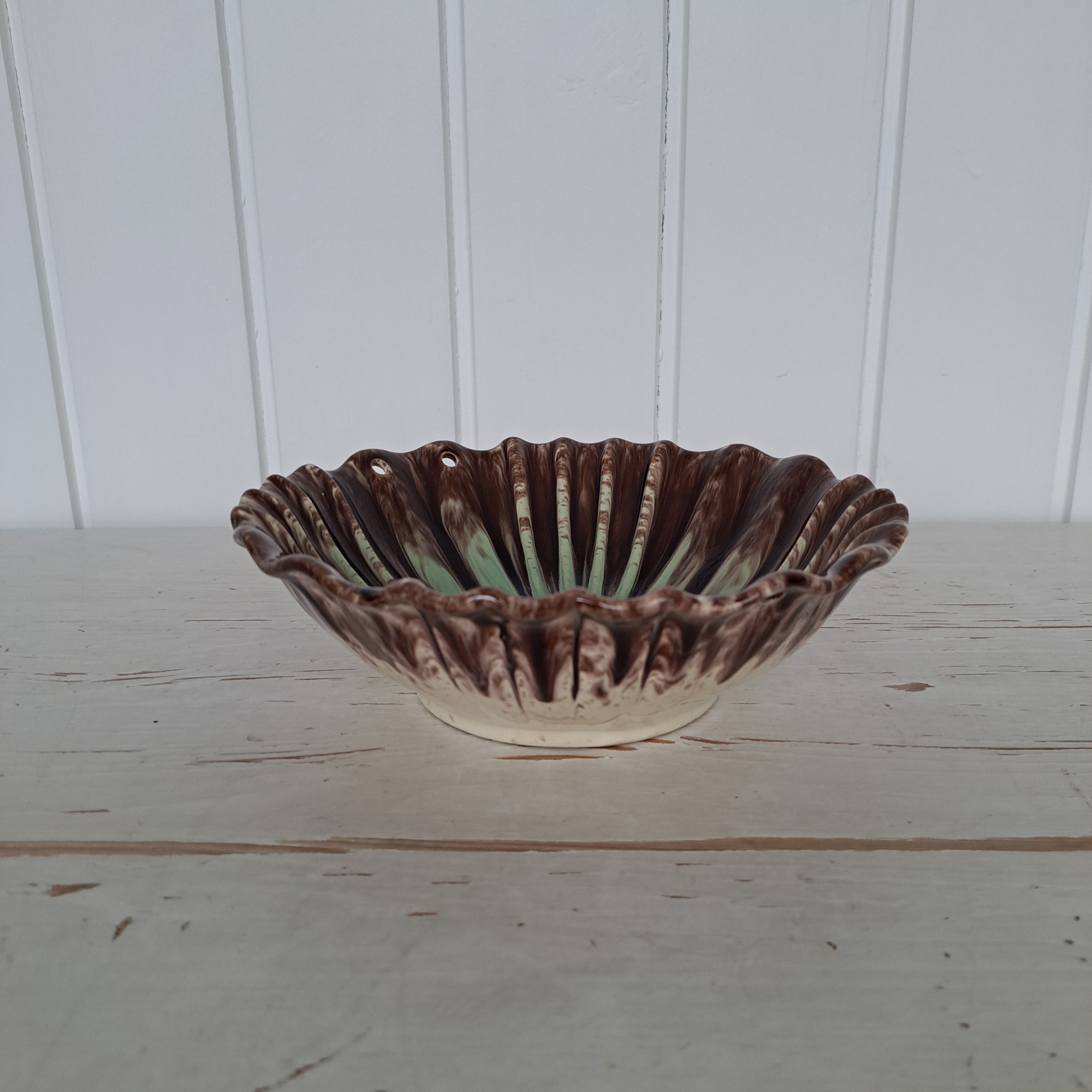 Jasba keramik, vintage hedelmäkulho, M