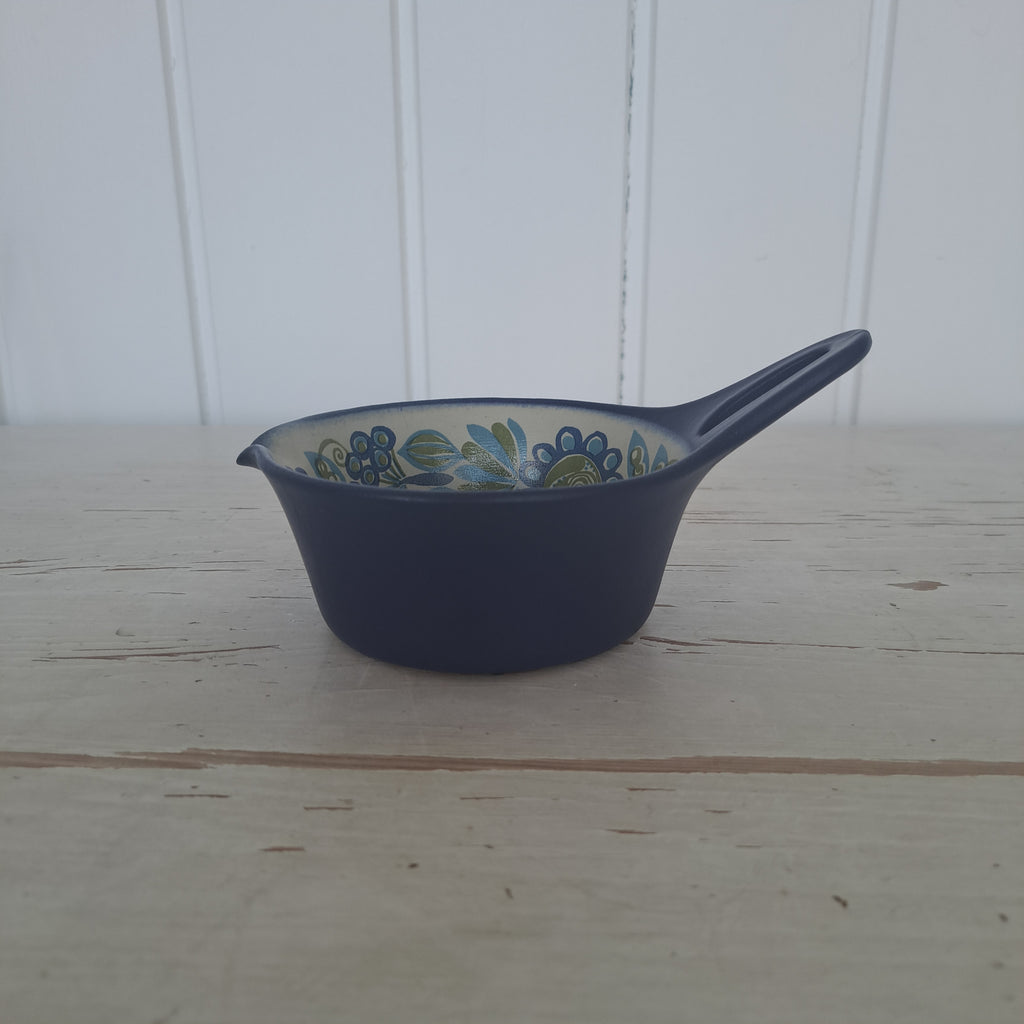 Vintage, sininen kastikekulho