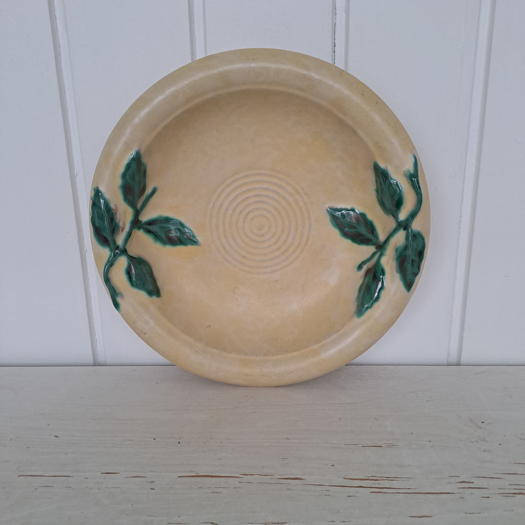 Upsala-Ekeby, vintage bowl with leaf decorations