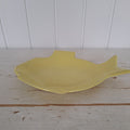 Riviera Keramik, fish plate, yellow