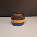 Kupittaan clay, jar with lid, striped