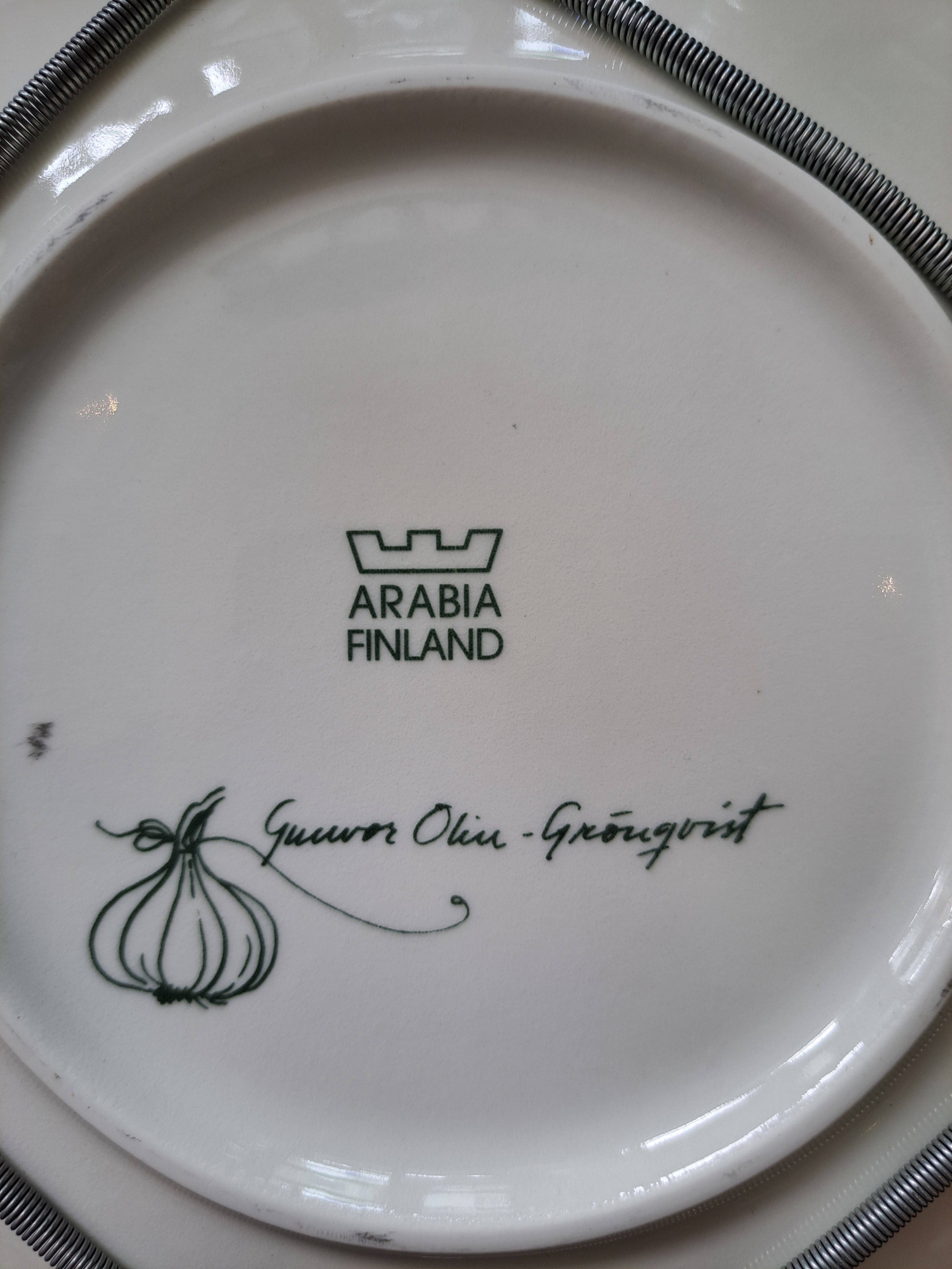 Arabia seinälautanen Sipuli – Gunvor Olin-Grönqvist