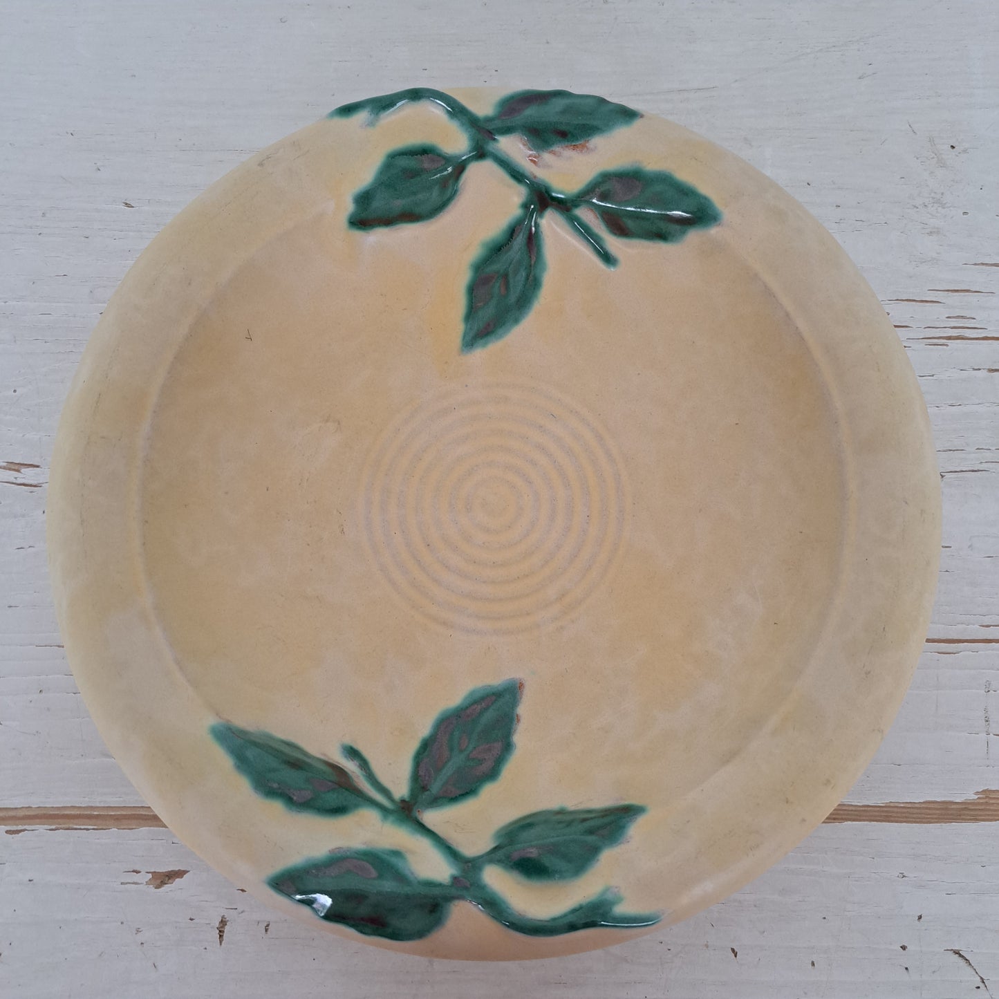 Upsala-Ekeby, vintage kulho lehtikoristein