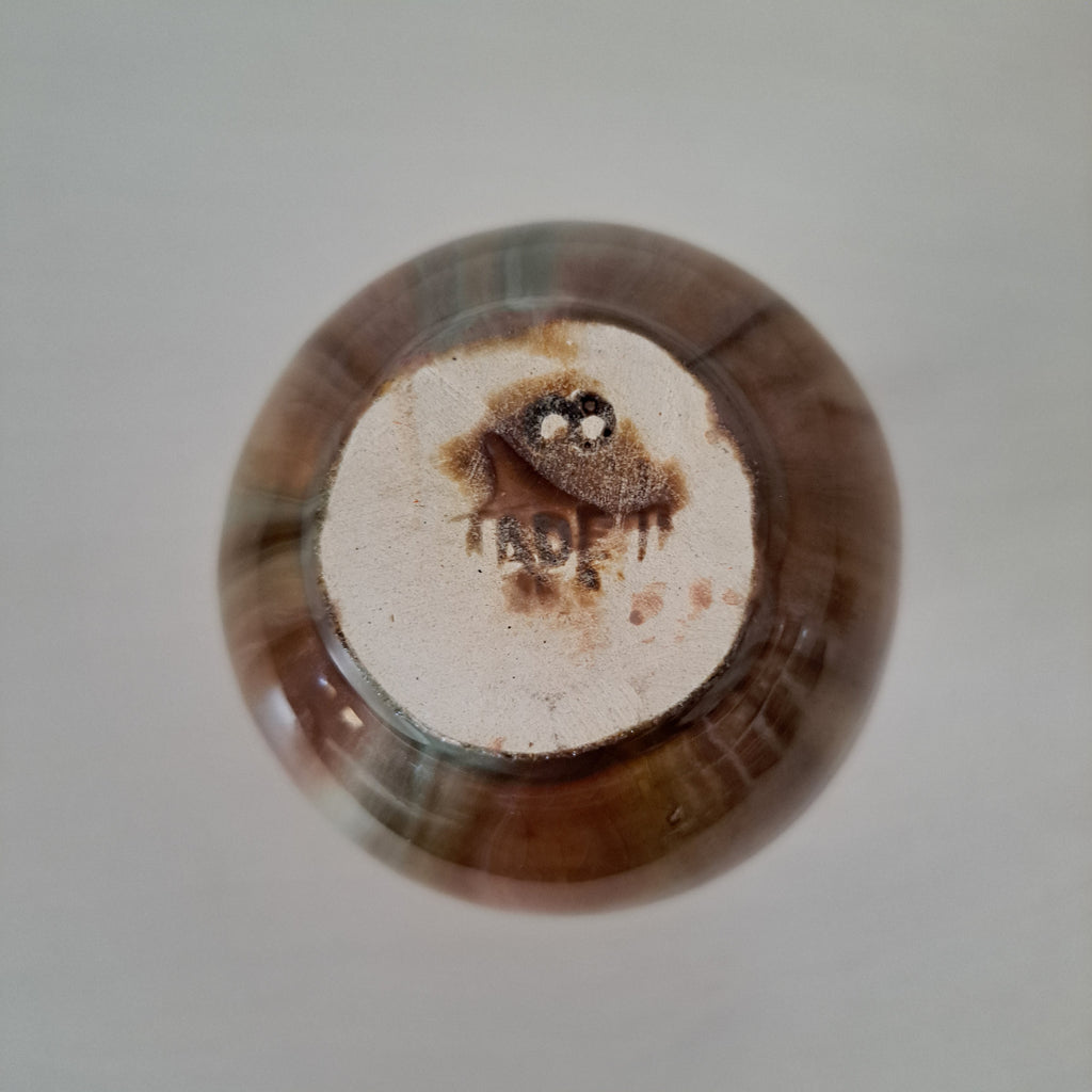 Kupittaan clay, small vase, brown