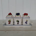 Villeroy &amp; Boch, jam jars with tray