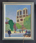 Aulis Kujanne – Notre Dame (1957) – öljyvärityö