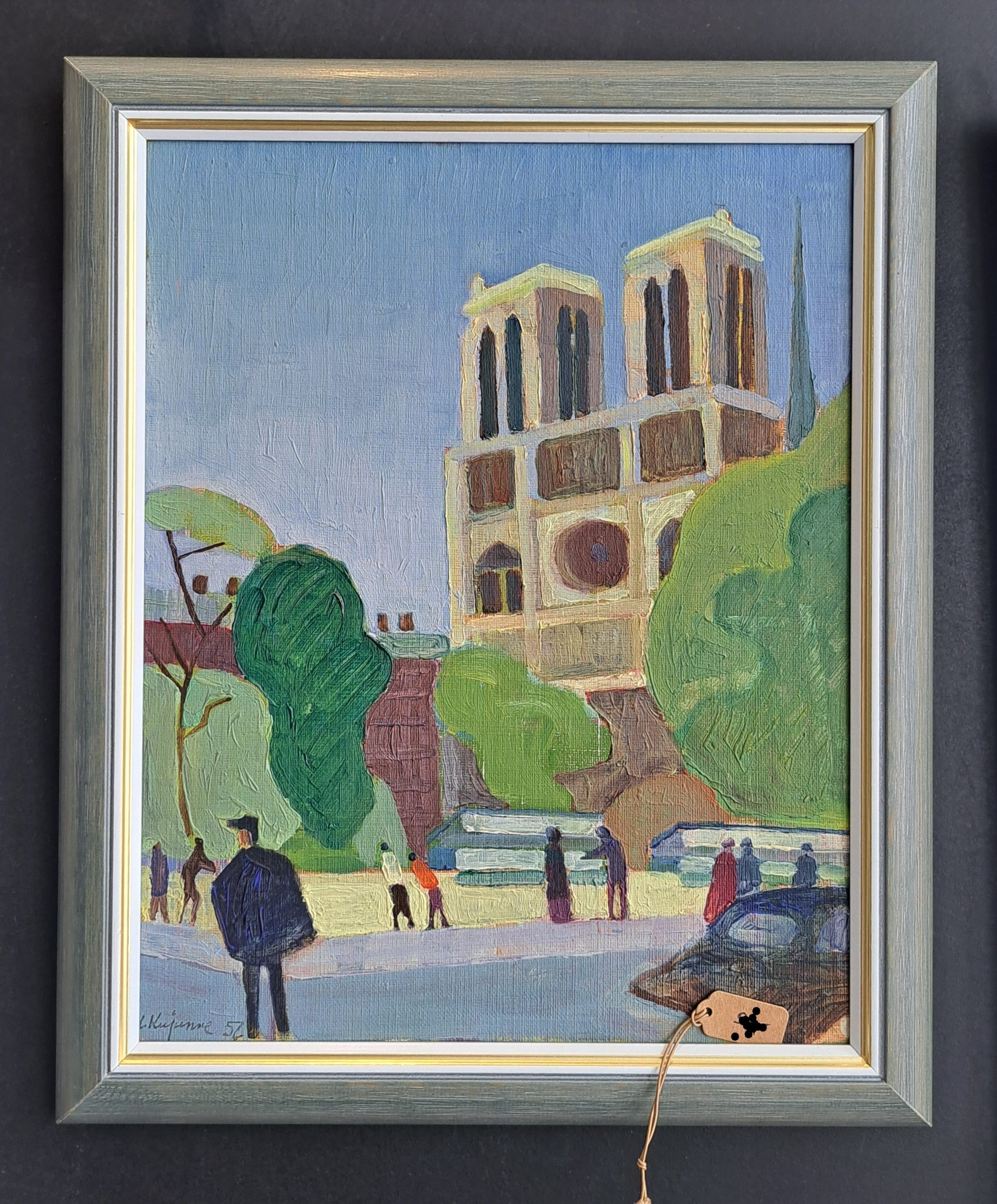 Aulis Kujanne – Notre Dame (1957) – öljyvärityö