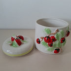 Jar with lid, fruit decoration, L