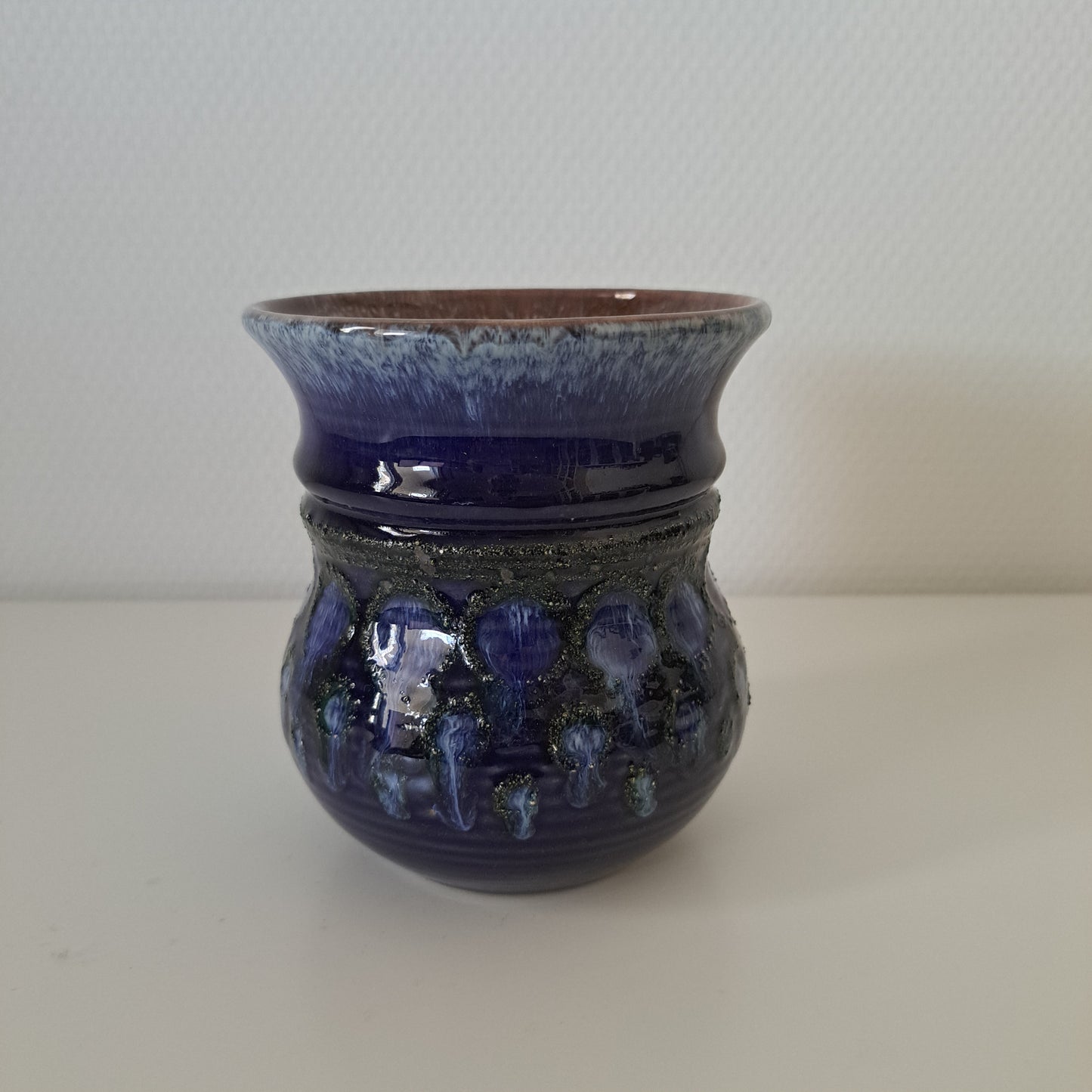 Strehla Keramik, maljakko, sininen