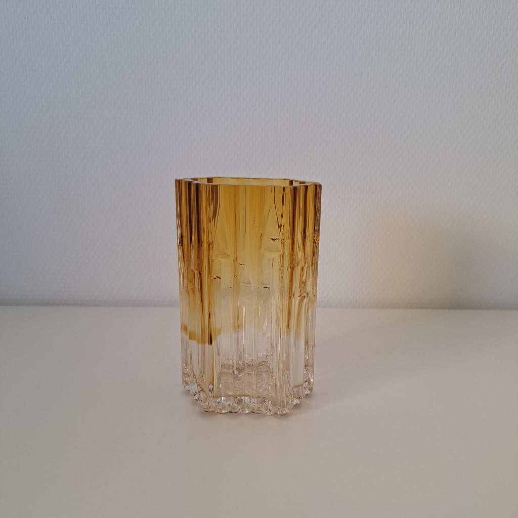 Humppilan glass, Honey Organ vase, amber