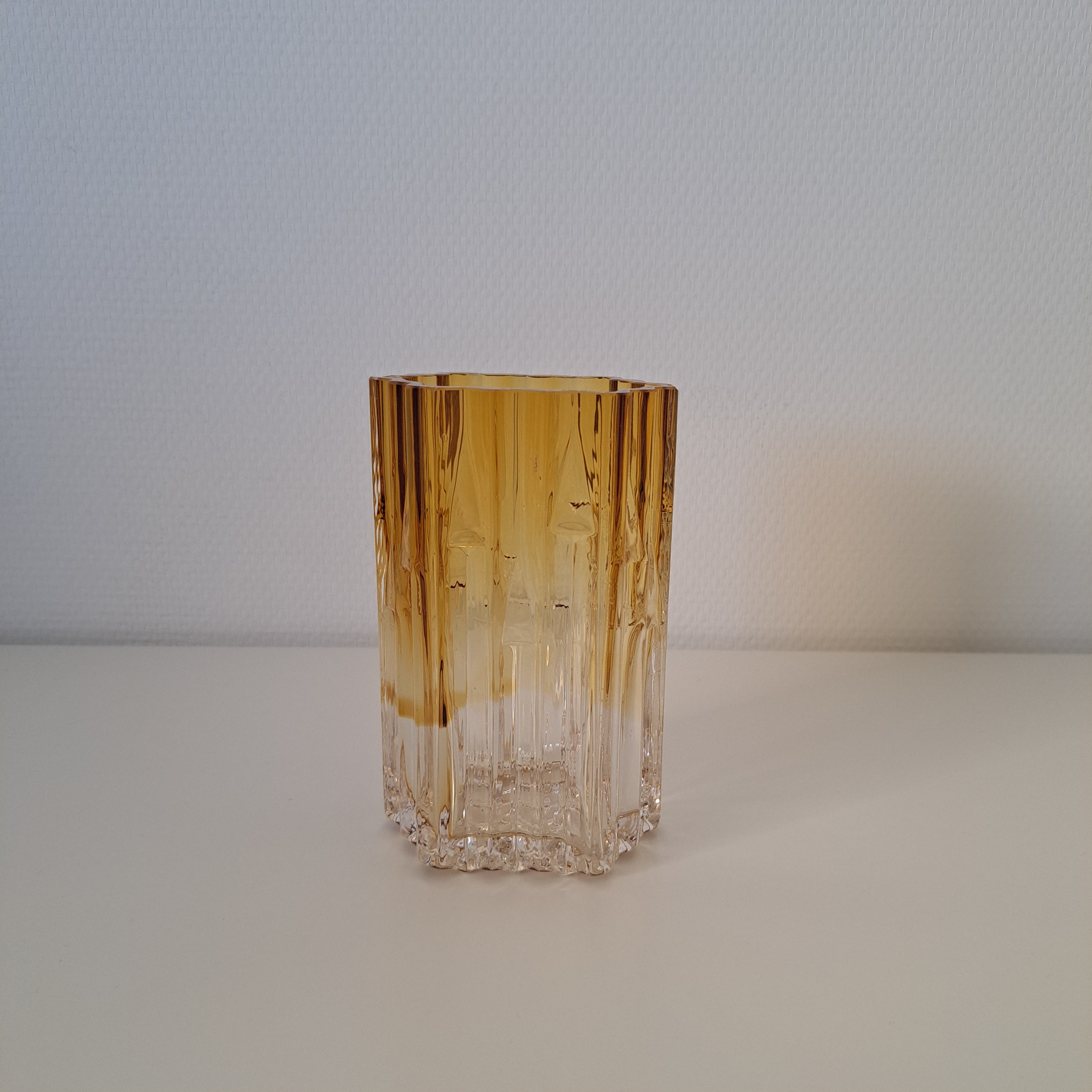 Humppilan glass, Honey Organ vase, amber