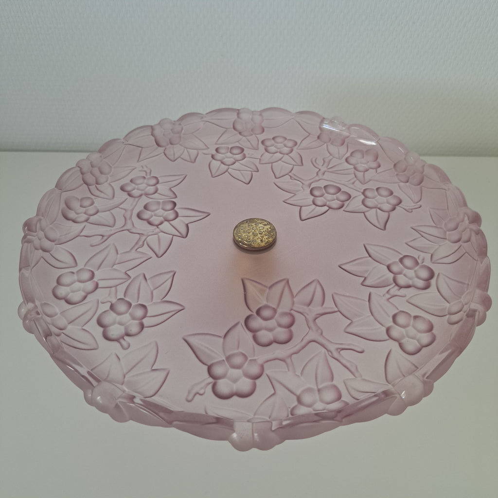 Mikasa Walther Glas, Rose cake plate, with foot