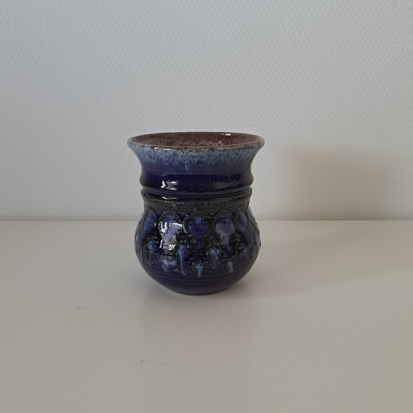 Strehla Keramik, maljakko, sininen