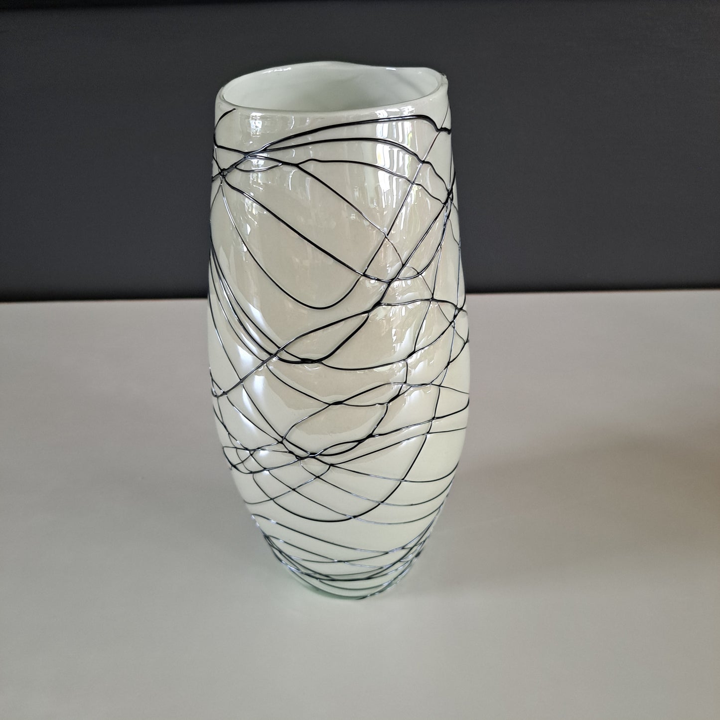 Vintage, glass vase