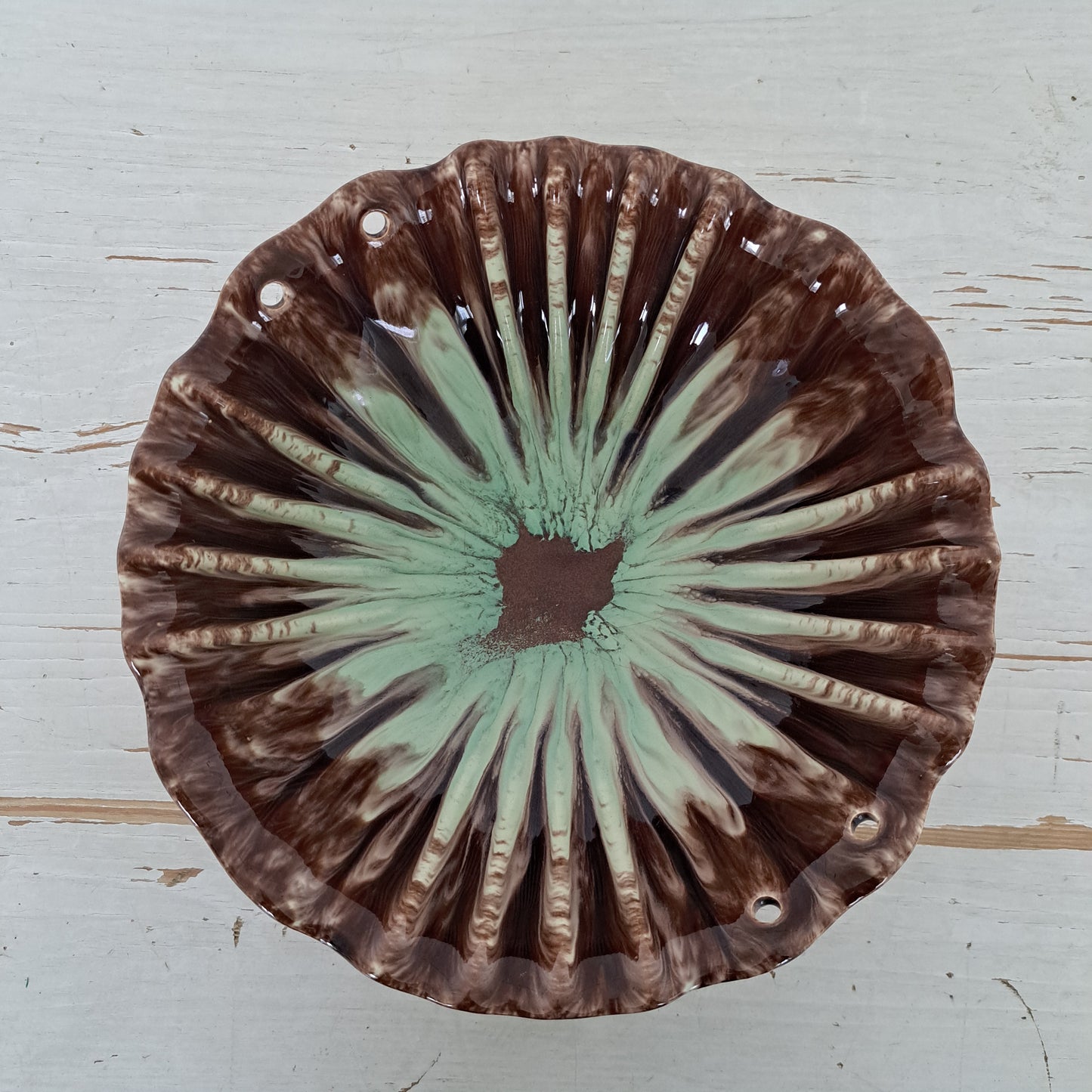 Jasba keramik, vintage hedelmäkulho, M