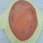 Riviera Keramik, fish plate, yellow