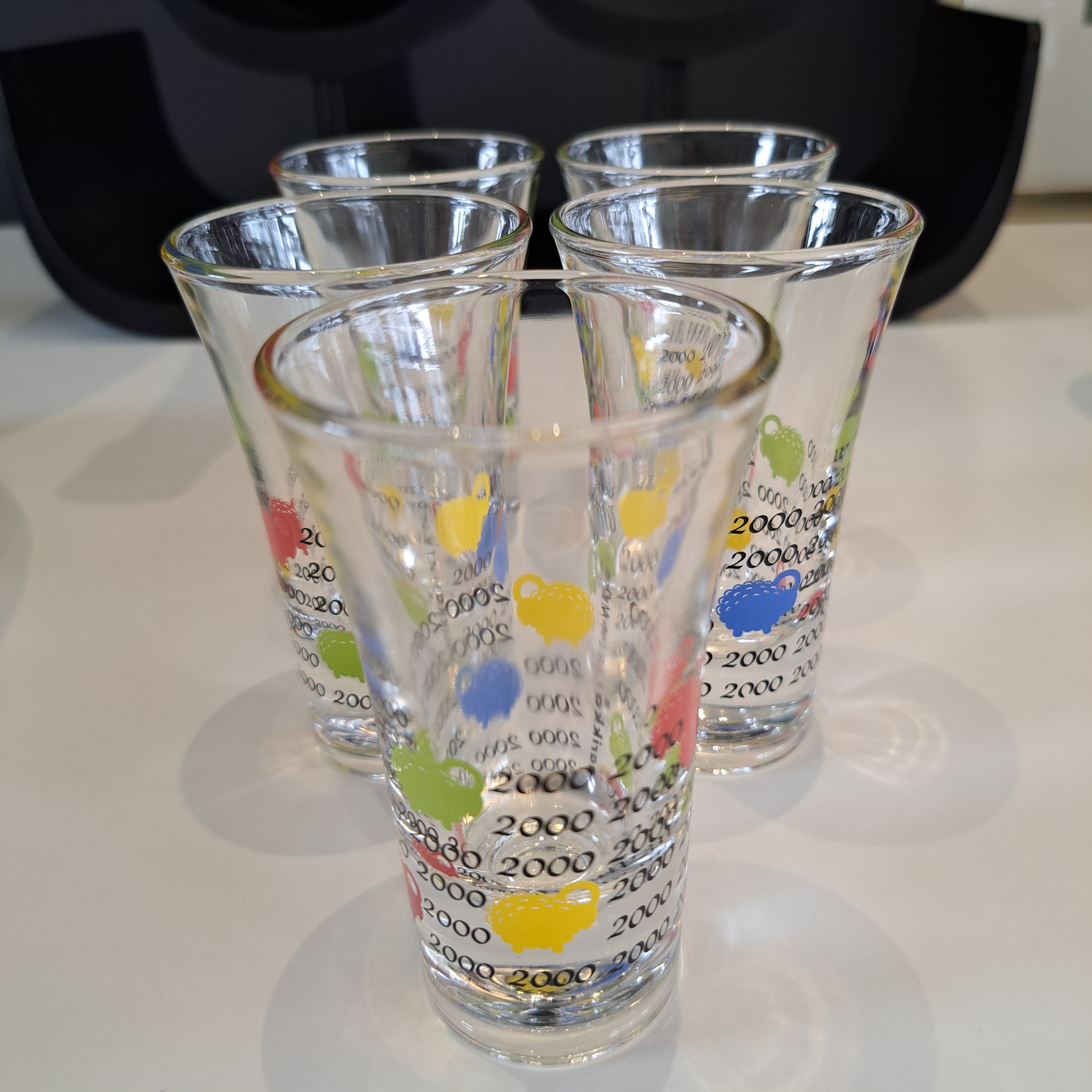 Aarikka, schnapps glasses, 5 pcs.