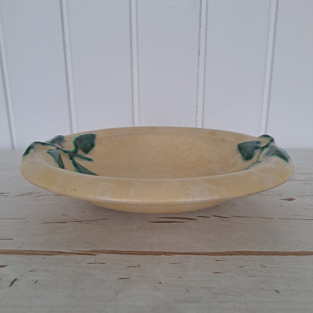 Upsala-Ekeby, vintage bowl with leaf decorations