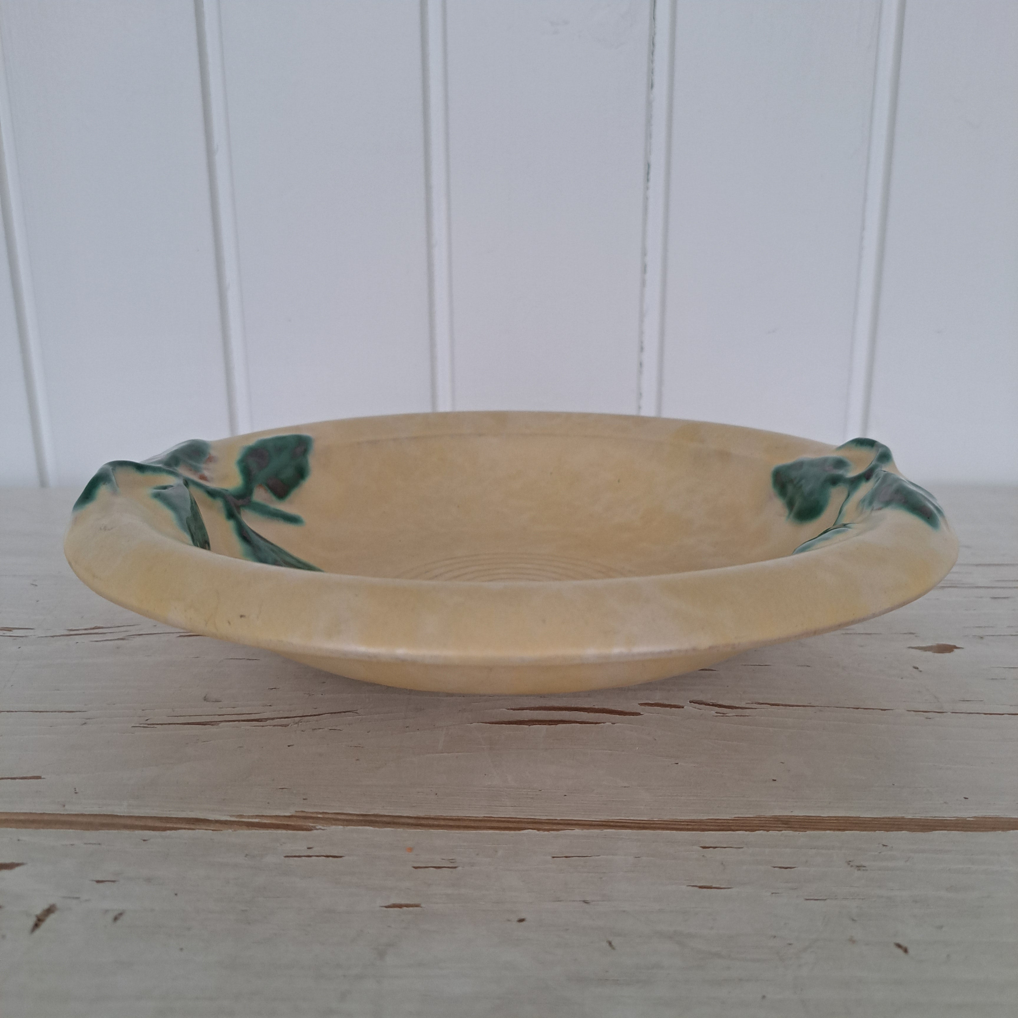 Upsala-Ekeby, vintage bowl with leaf decorations